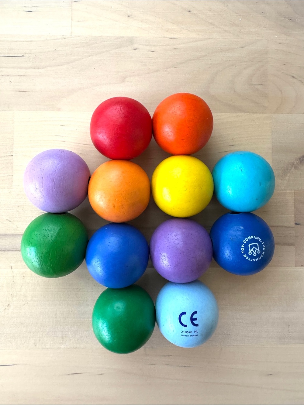 Manhattan Toy Company Classic Wooden Beads Grasping Toy